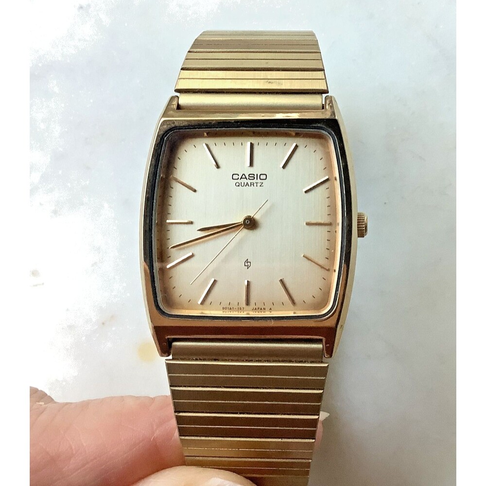 Vintage Casio Men Analog Quartz 317 MQ-301G Dress Watch Japan M Needs Battery - Picture 2 of 10